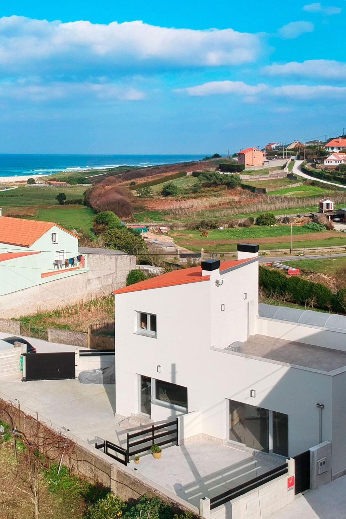 Apartment Ag Casa Do Ramon En Playa Razo Con Patio Exterior