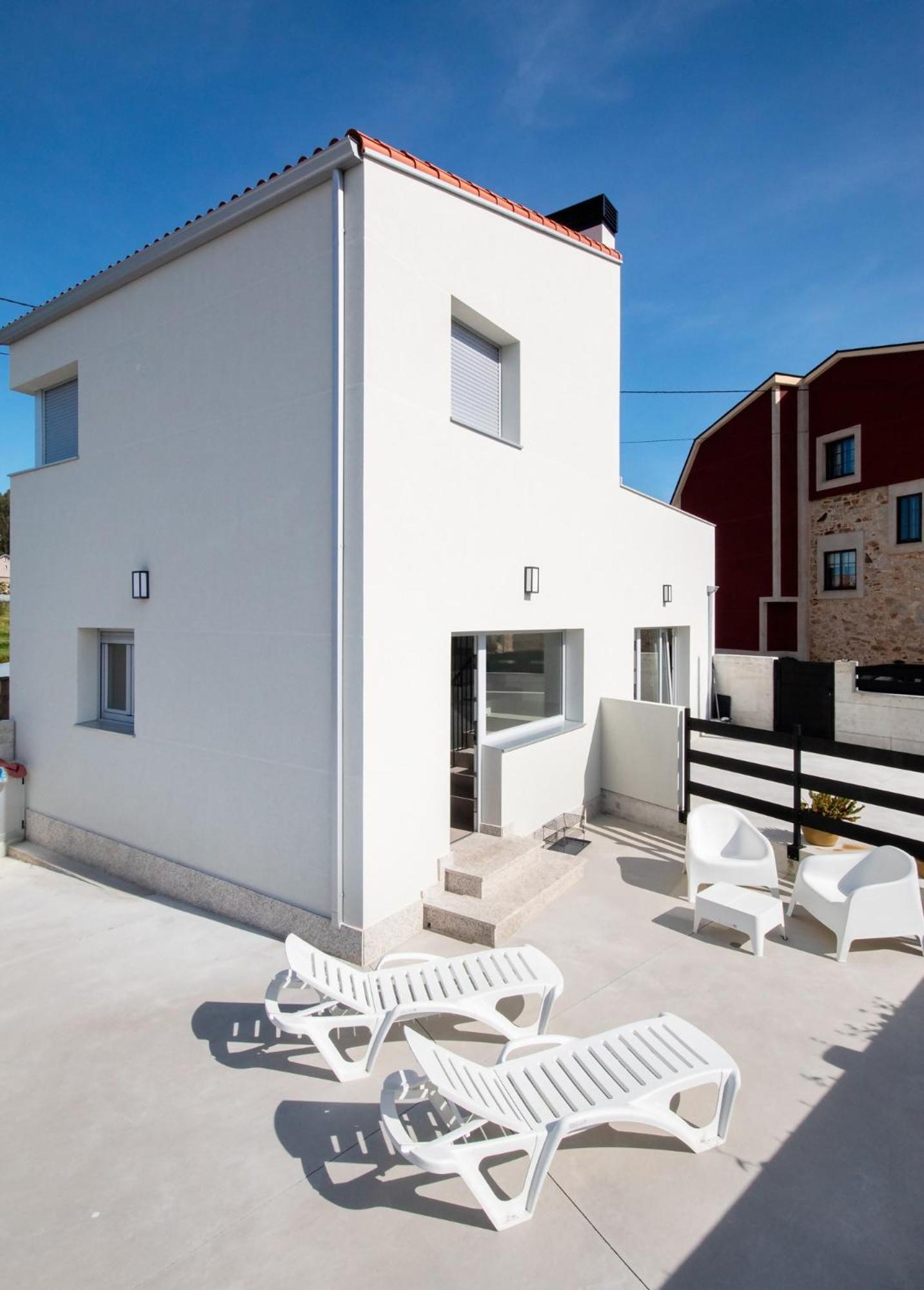 Apartment Ag Casa Do Ramon En Playa Razo Con Patio Exterior